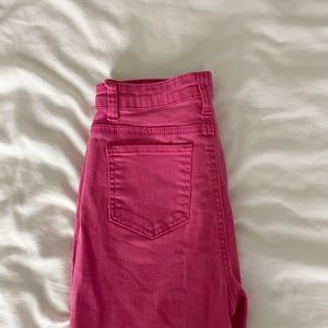 high-waisted flare jeans